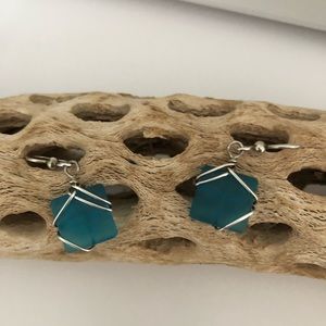 Sea glass earrings